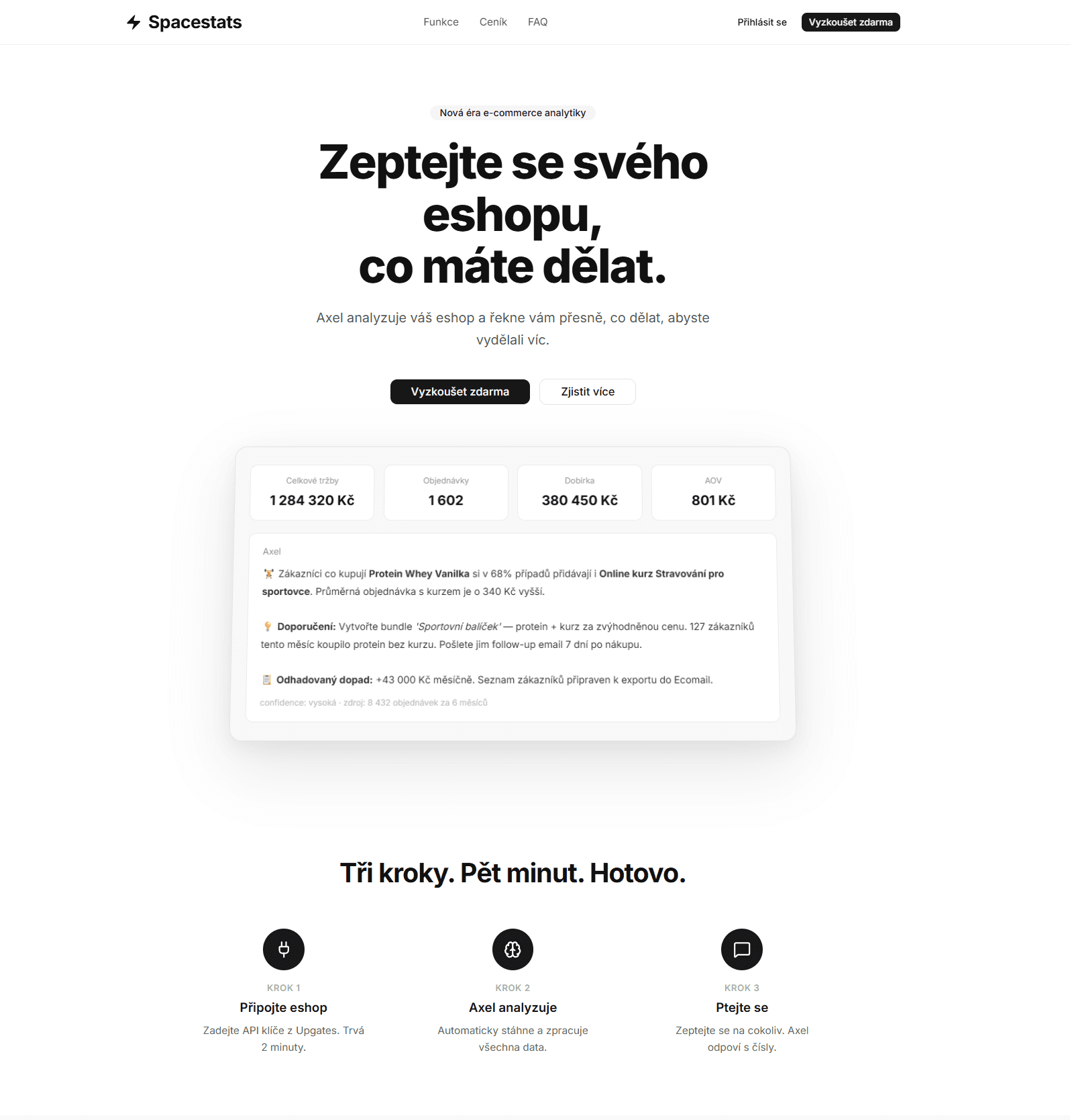 SpaceStats — AI analytics dashboard